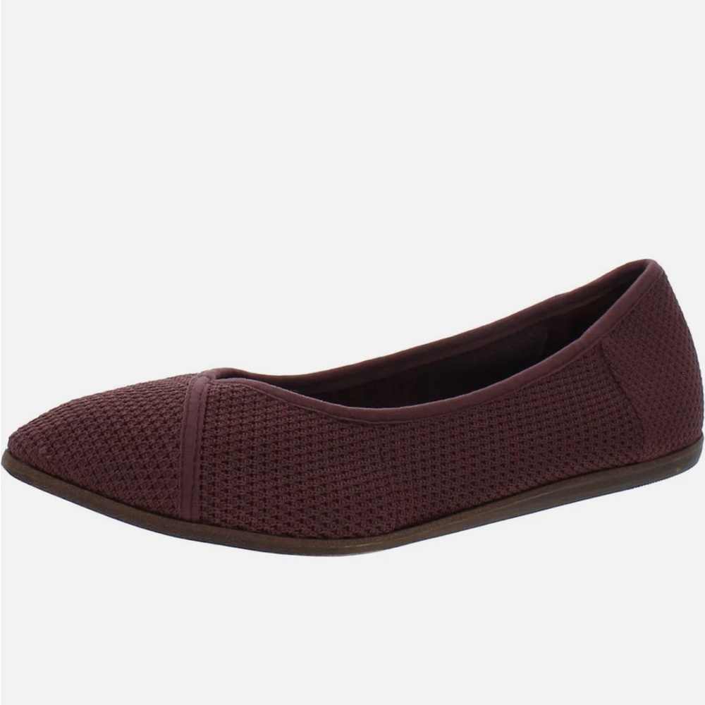 Womens Textured Knit Loafers Flat Size 7